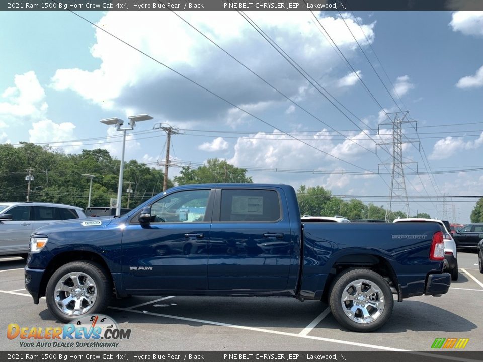 Hydro Blue Pearl 2021 Ram 1500 Big Horn Crew Cab 4x4 Photo #3