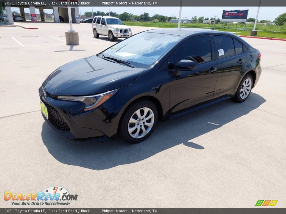 2021 Toyota Corolla LE Black Sand Pearl / Black Photo #3