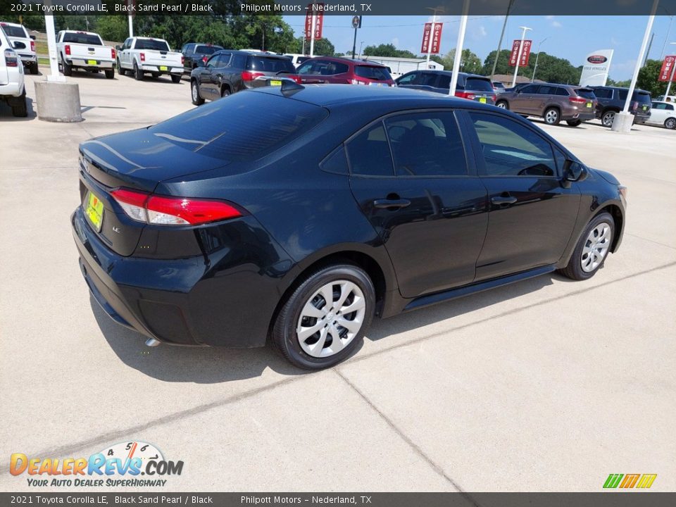 2021 Toyota Corolla LE Black Sand Pearl / Black Photo #6