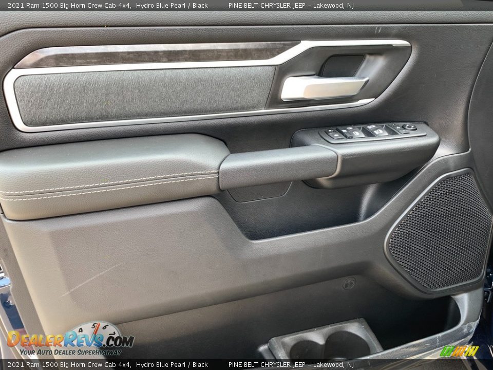 2021 Ram 1500 Big Horn Crew Cab 4x4 Hydro Blue Pearl / Black Photo #8
