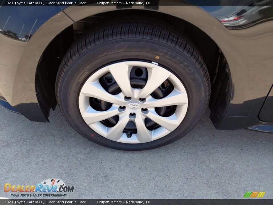 2021 Toyota Corolla LE Black Sand Pearl / Black Photo #8