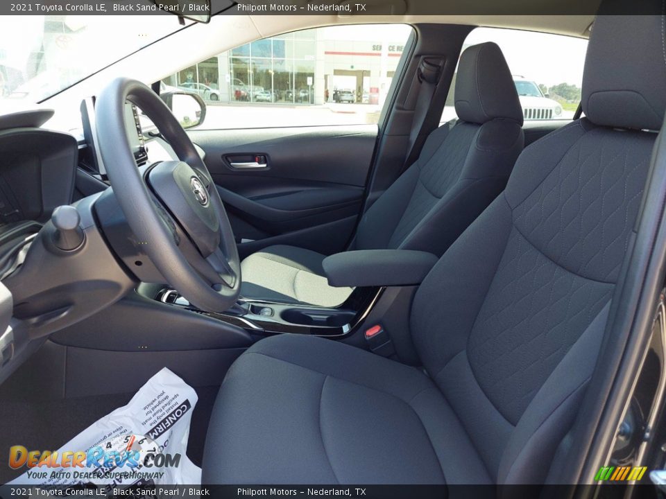 2021 Toyota Corolla LE Black Sand Pearl / Black Photo #9