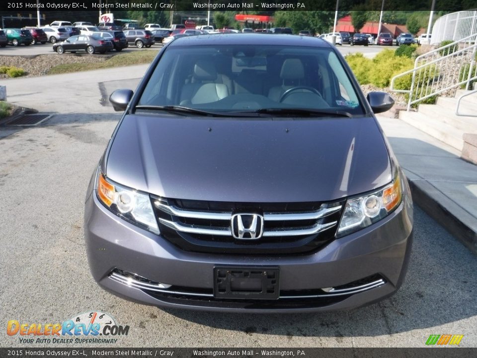 2015 Honda Odyssey EX-L Modern Steel Metallic / Gray Photo #12