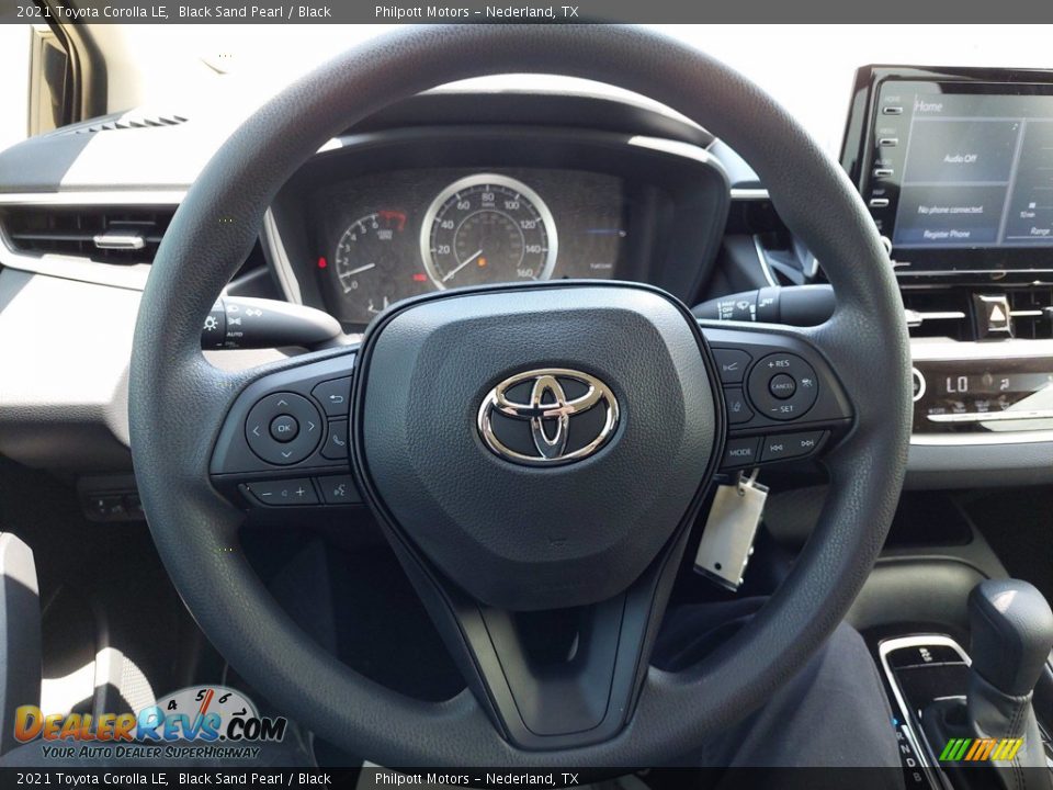 2021 Toyota Corolla LE Black Sand Pearl / Black Photo #12