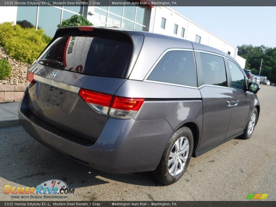 2015 Honda Odyssey EX-L Modern Steel Metallic / Gray Photo #17