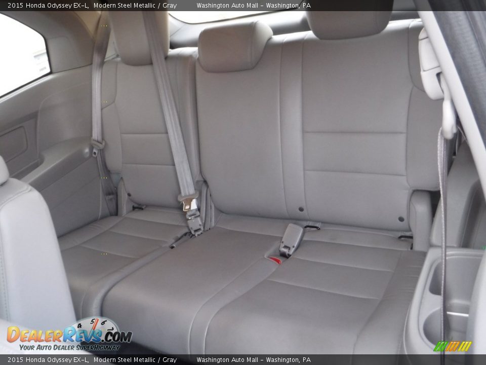 2015 Honda Odyssey EX-L Modern Steel Metallic / Gray Photo #27