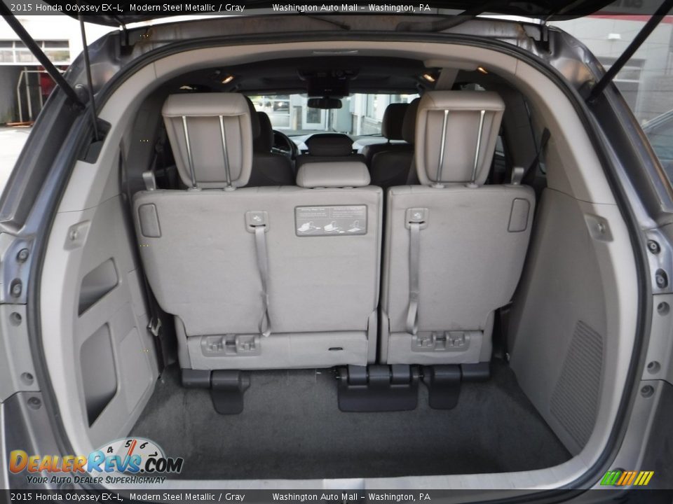 2015 Honda Odyssey EX-L Modern Steel Metallic / Gray Photo #28