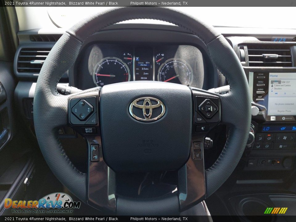 2021 Toyota 4Runner Nightshade Blizzard White Pearl / Black Photo #14