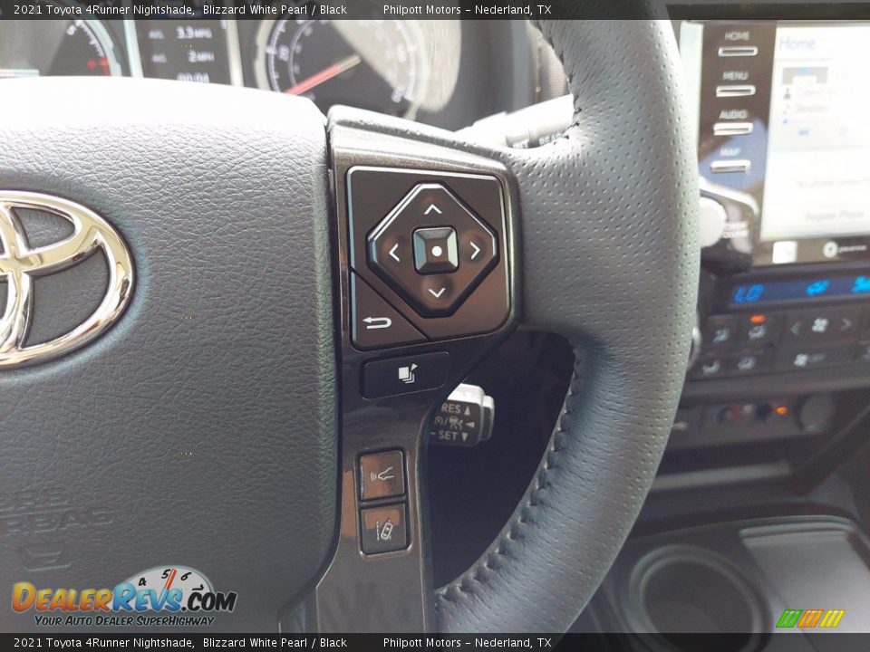 2021 Toyota 4Runner Nightshade Blizzard White Pearl / Black Photo #16