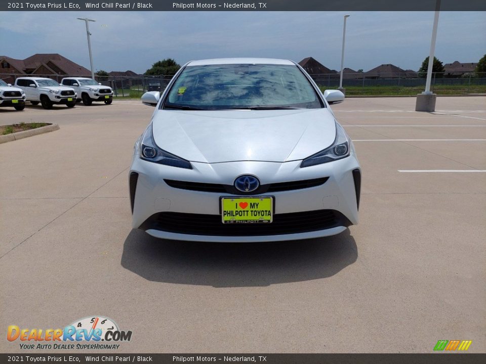 2021 Toyota Prius L Eco Wind Chill Pearl / Black Photo #2