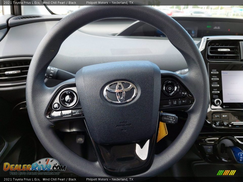 2021 Toyota Prius L Eco Steering Wheel Photo #12