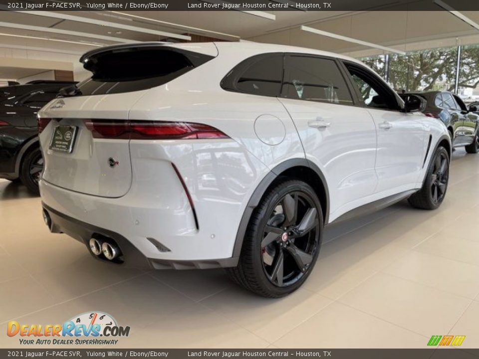 2021 Jaguar F-PACE SVR Yulong White / Ebony/Ebony Photo #2