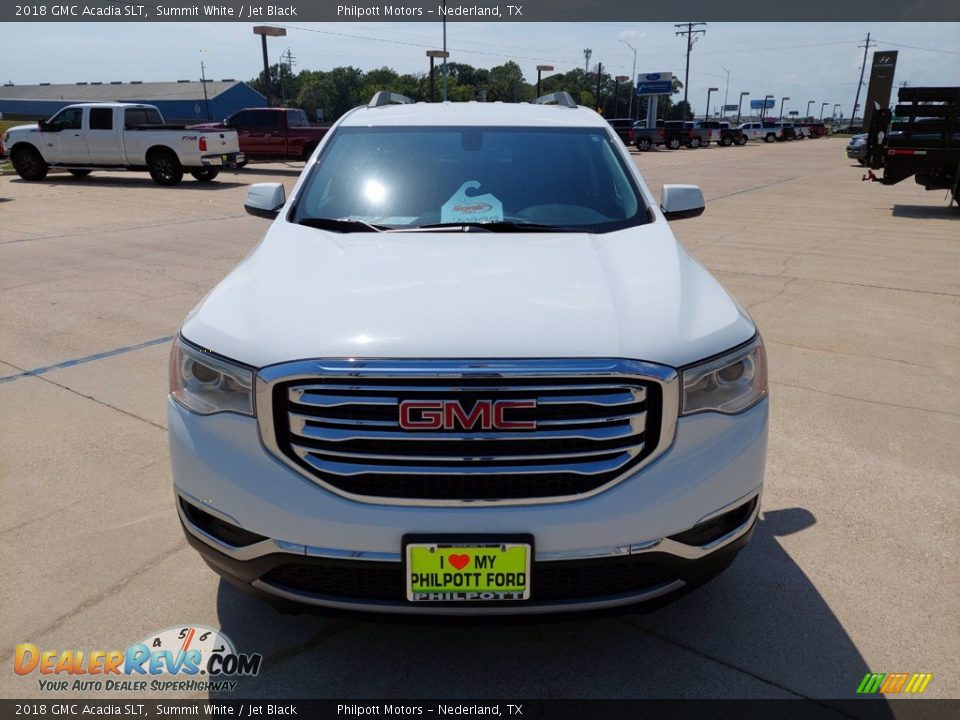 2018 GMC Acadia SLT Summit White / Jet Black Photo #2