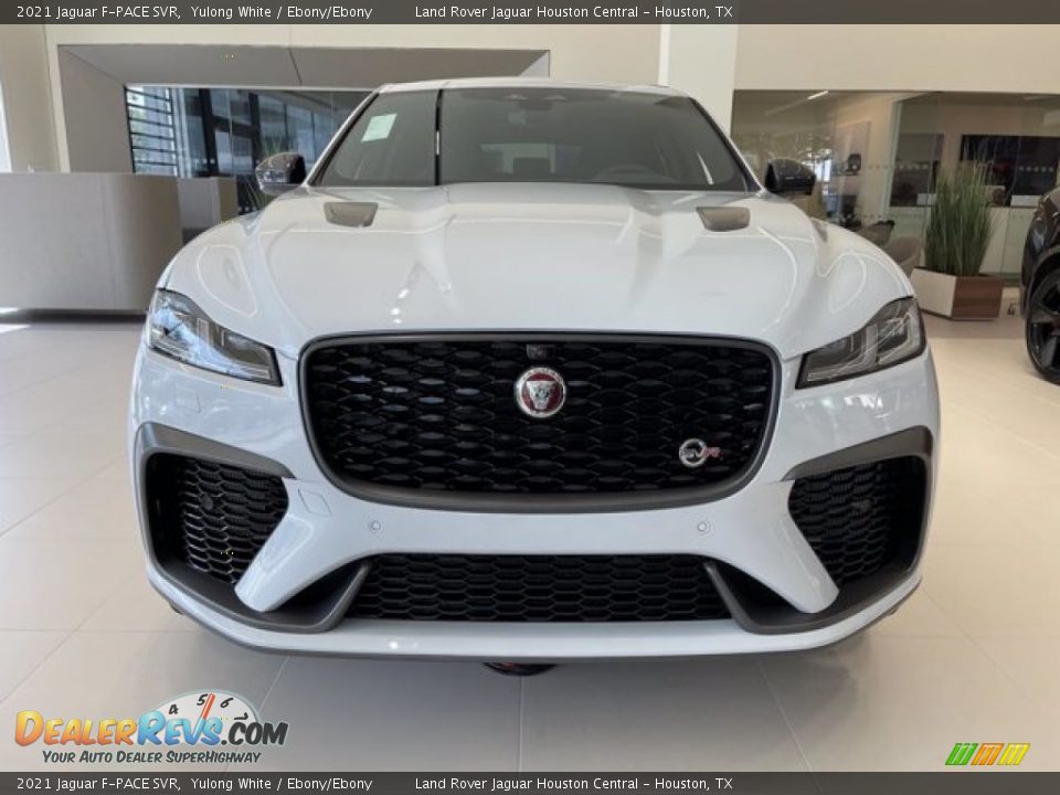 2021 Jaguar F-PACE SVR Yulong White / Ebony/Ebony Photo #8