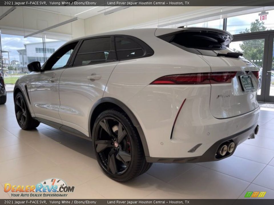 2021 Jaguar F-PACE SVR Yulong White / Ebony/Ebony Photo #10