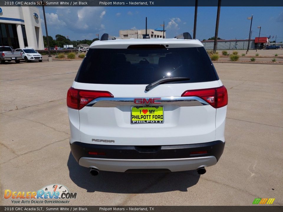 2018 GMC Acadia SLT Summit White / Jet Black Photo #6