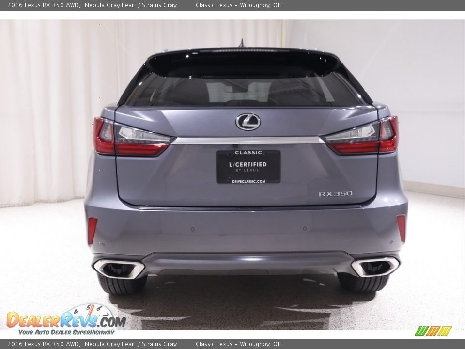 2016 Lexus RX 350 AWD Nebula Gray Pearl / Stratus Gray Photo #22