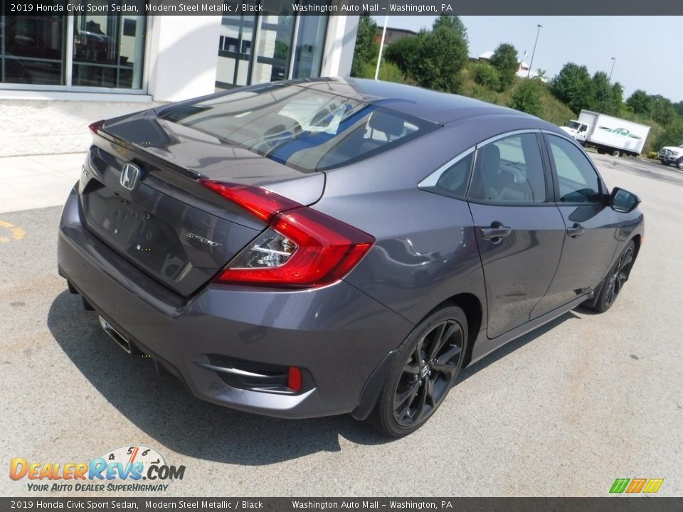 2019 Honda Civic Sport Sedan Modern Steel Metallic / Black Photo #8