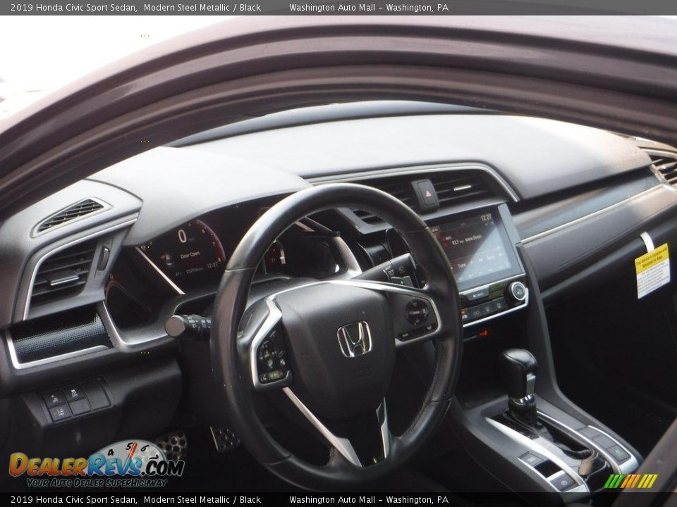 2019 Honda Civic Sport Sedan Modern Steel Metallic / Black Photo #10