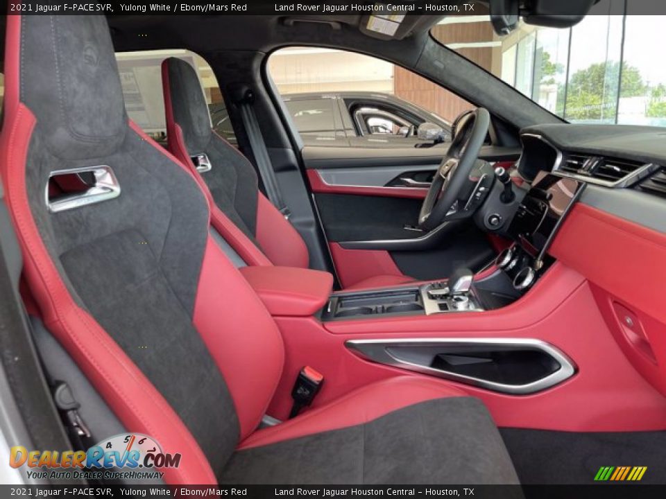 Ebony/Mars Red Interior - 2021 Jaguar F-PACE SVR Photo #3