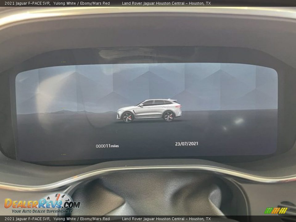 2021 Jaguar F-PACE SVR Yulong White / Ebony/Mars Red Photo #25