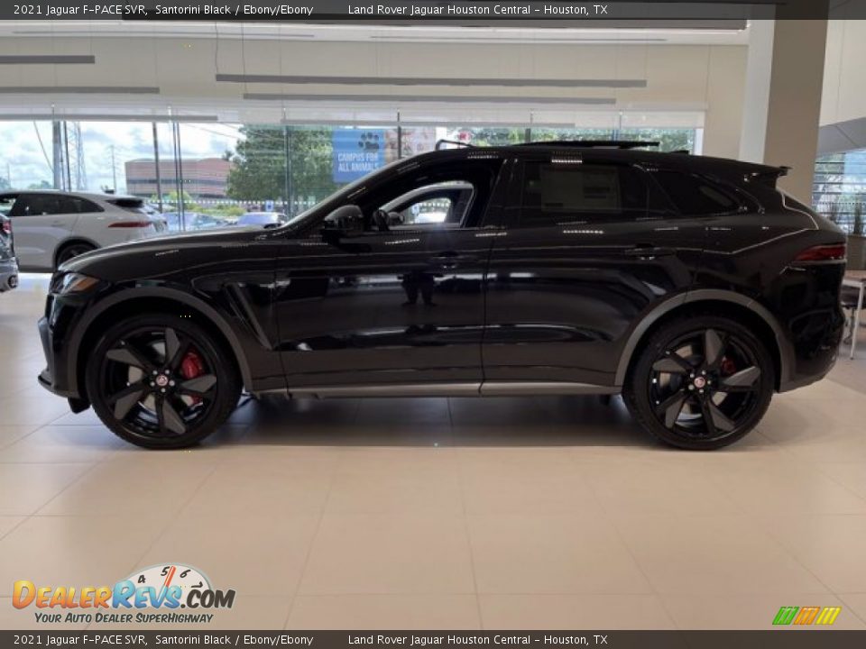 2021 Jaguar F-PACE SVR Santorini Black / Ebony/Ebony Photo #6