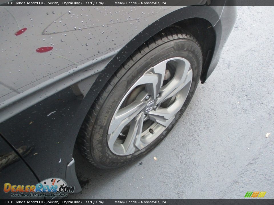 2018 Honda Accord EX-L Sedan Crystal Black Pearl / Gray Photo #6