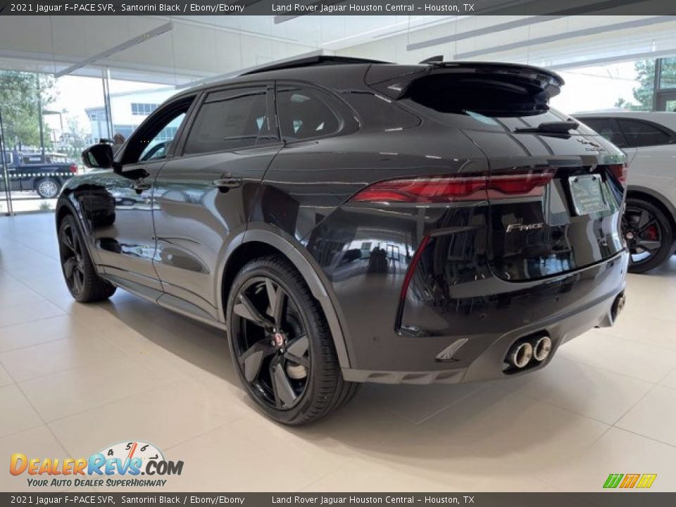 2021 Jaguar F-PACE SVR Santorini Black / Ebony/Ebony Photo #10