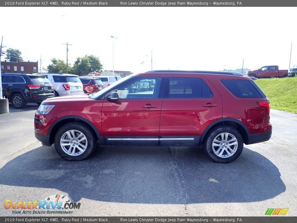 2019 Ford Explorer XLT 4WD Ruby Red / Medium Black Photo #2