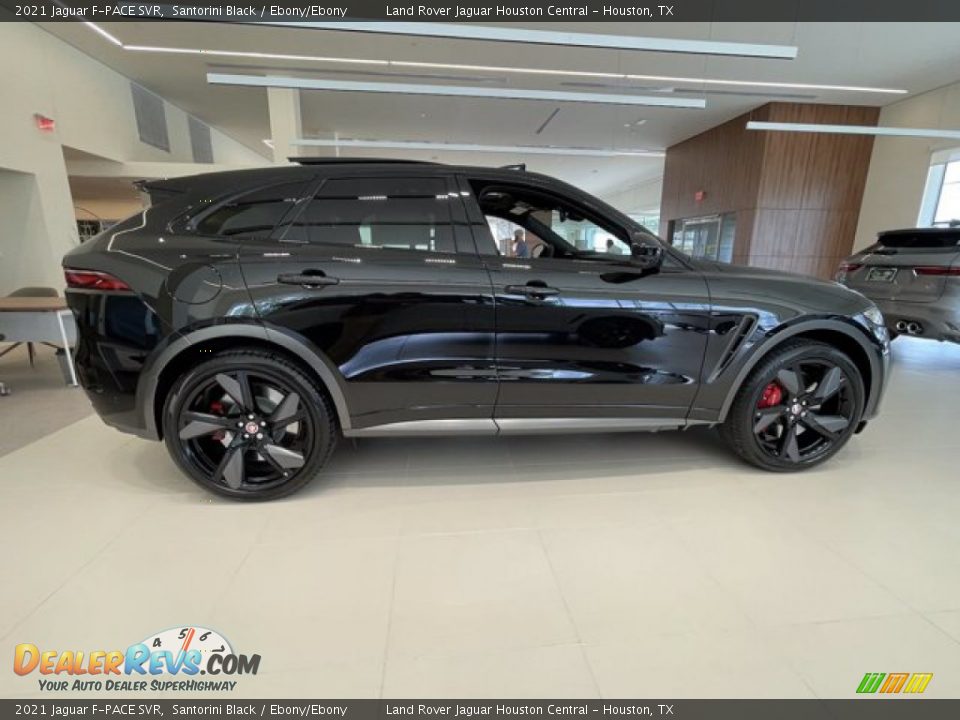 Santorini Black 2021 Jaguar F-PACE SVR Photo #11