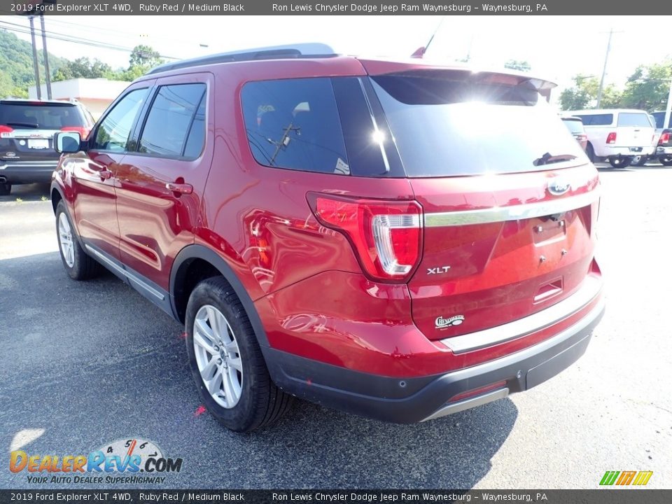 2019 Ford Explorer XLT 4WD Ruby Red / Medium Black Photo #3