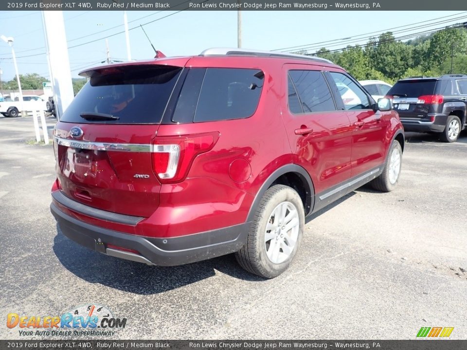 2019 Ford Explorer XLT 4WD Ruby Red / Medium Black Photo #5