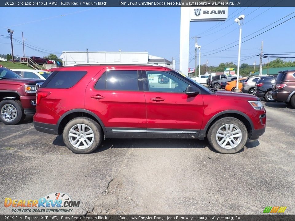 2019 Ford Explorer XLT 4WD Ruby Red / Medium Black Photo #6