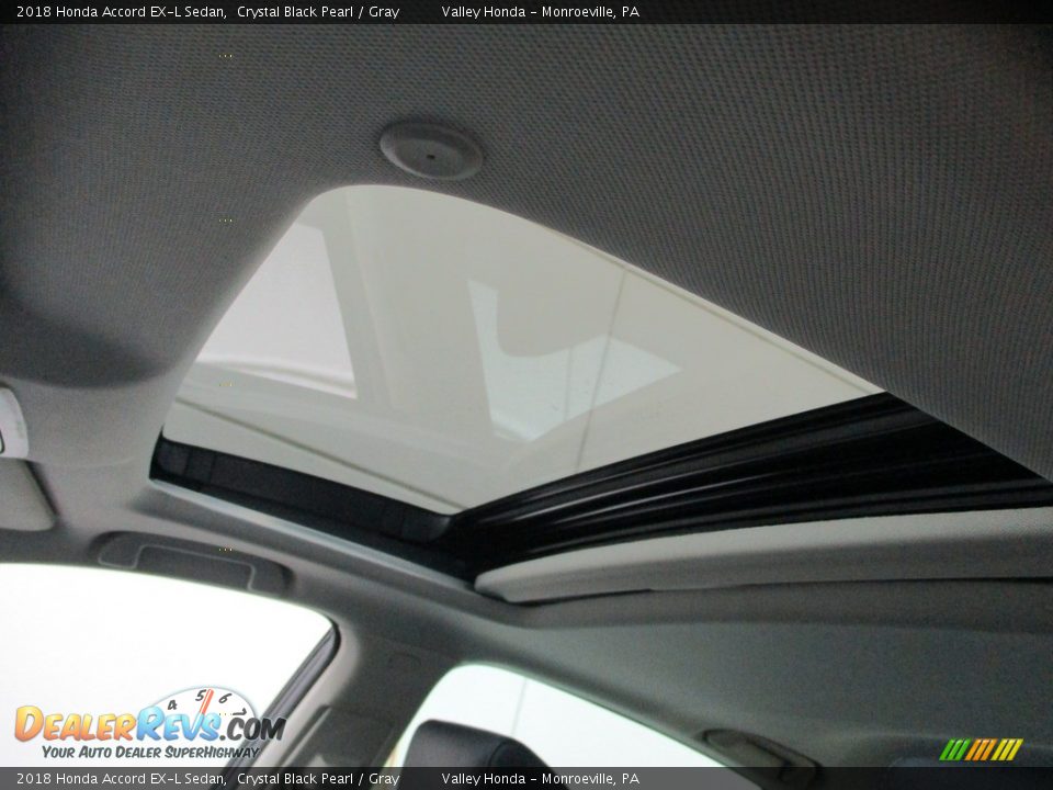 2018 Honda Accord EX-L Sedan Crystal Black Pearl / Gray Photo #13