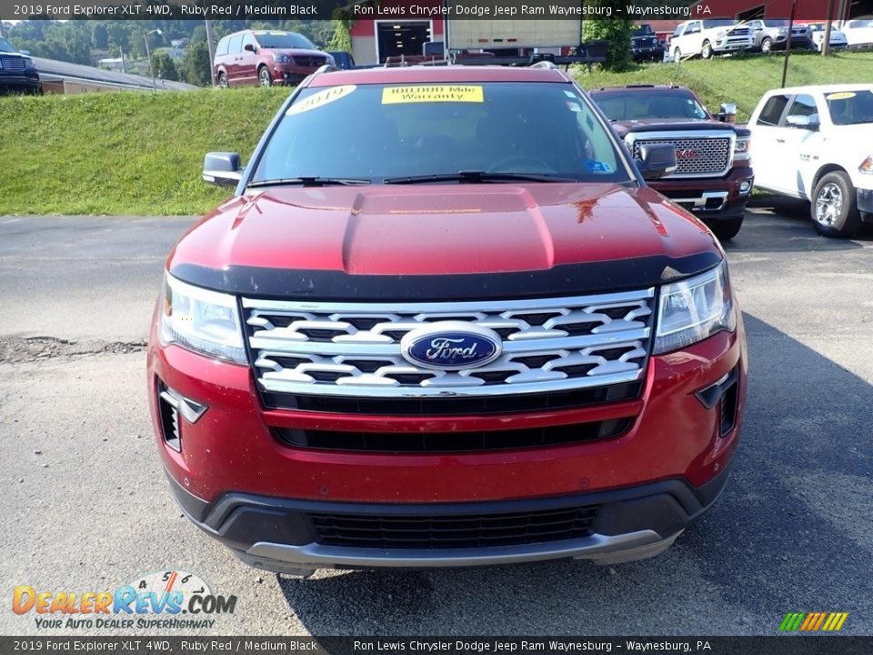 2019 Ford Explorer XLT 4WD Ruby Red / Medium Black Photo #8