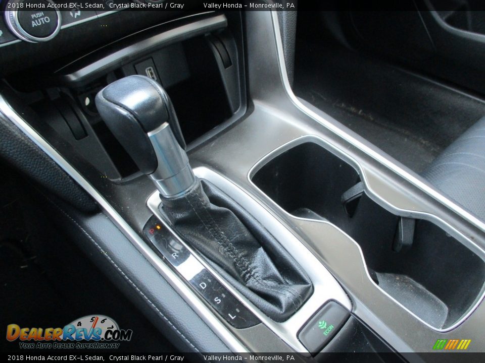 2018 Honda Accord EX-L Sedan Crystal Black Pearl / Gray Photo #17