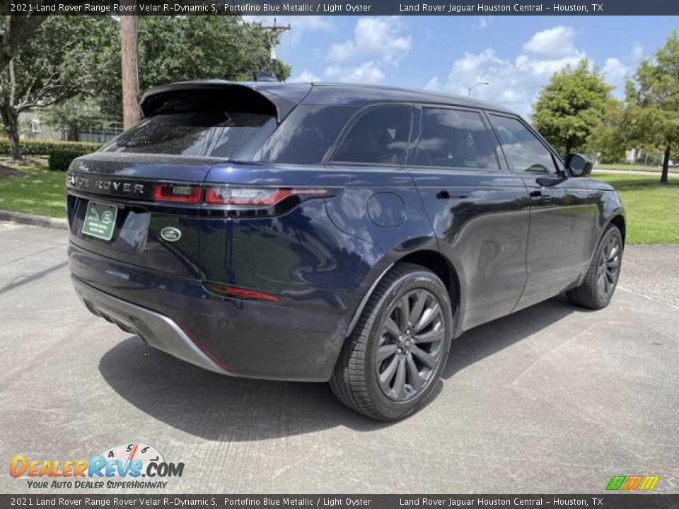 2021 Land Rover Range Rover Velar R-Dynamic S Portofino Blue Metallic / Light Oyster Photo #2