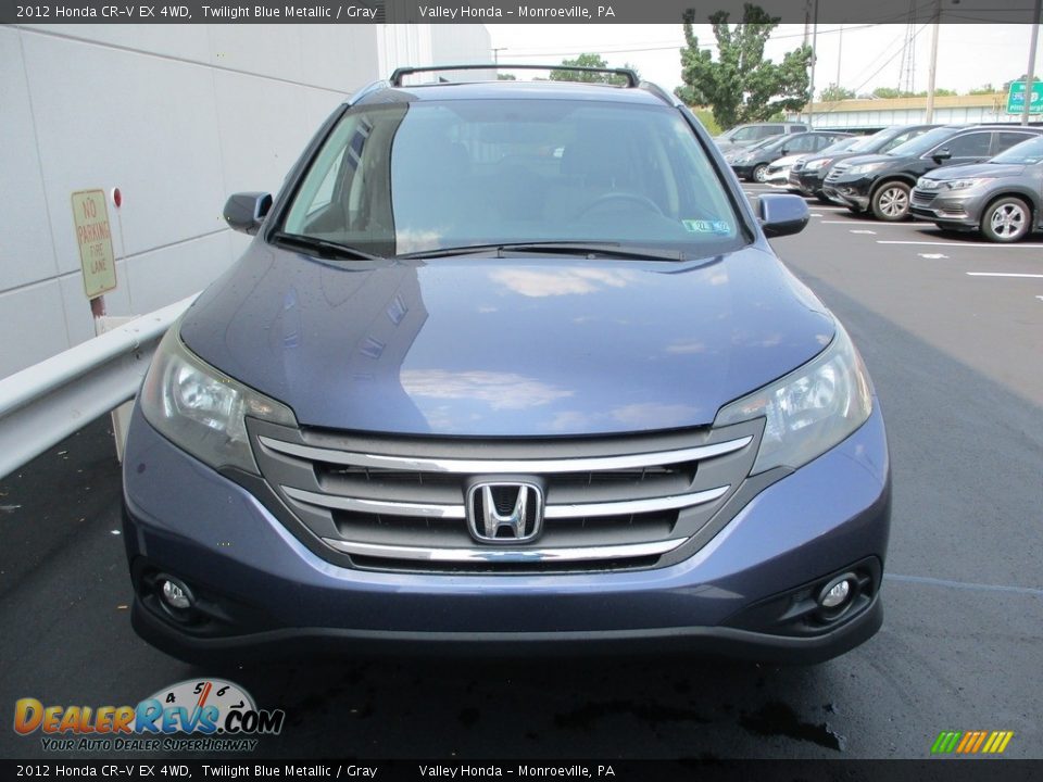 2012 Honda CR-V EX 4WD Twilight Blue Metallic / Gray Photo #9