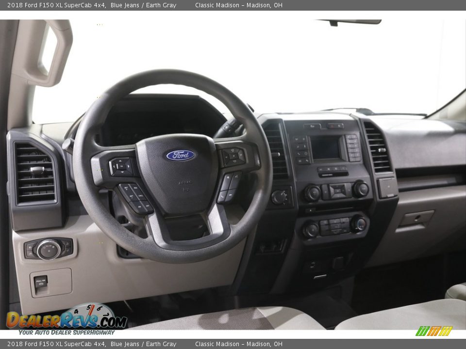 2018 Ford F150 XL SuperCab 4x4 Blue Jeans / Earth Gray Photo #6