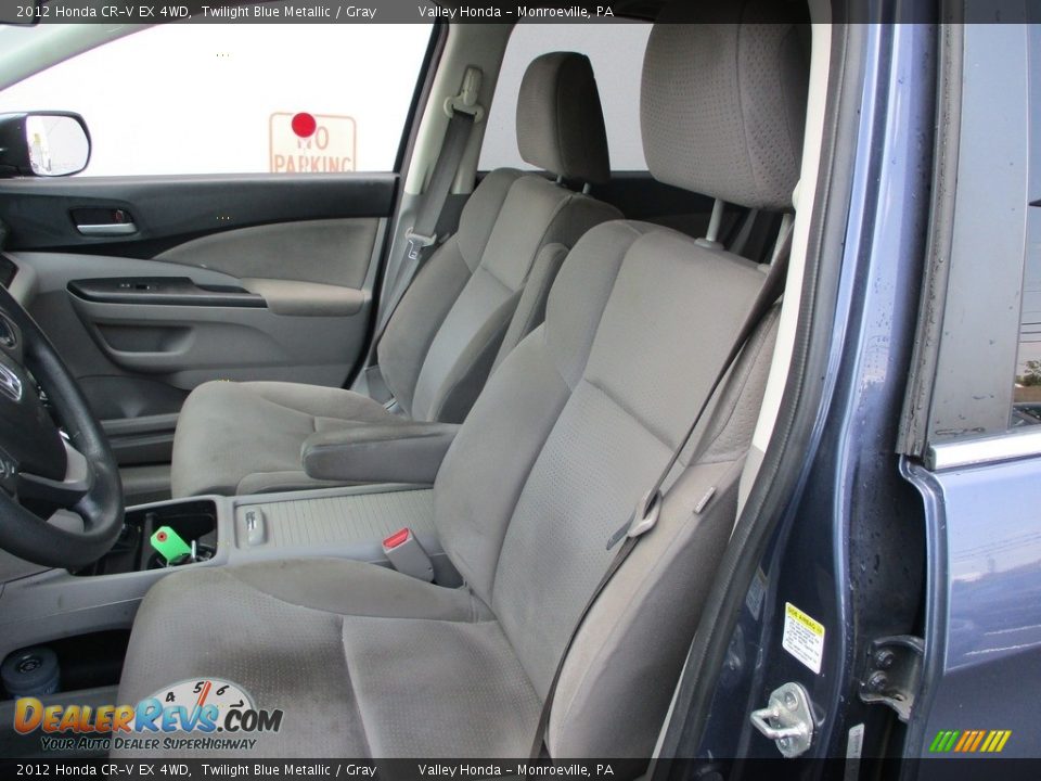 2012 Honda CR-V EX 4WD Twilight Blue Metallic / Gray Photo #11