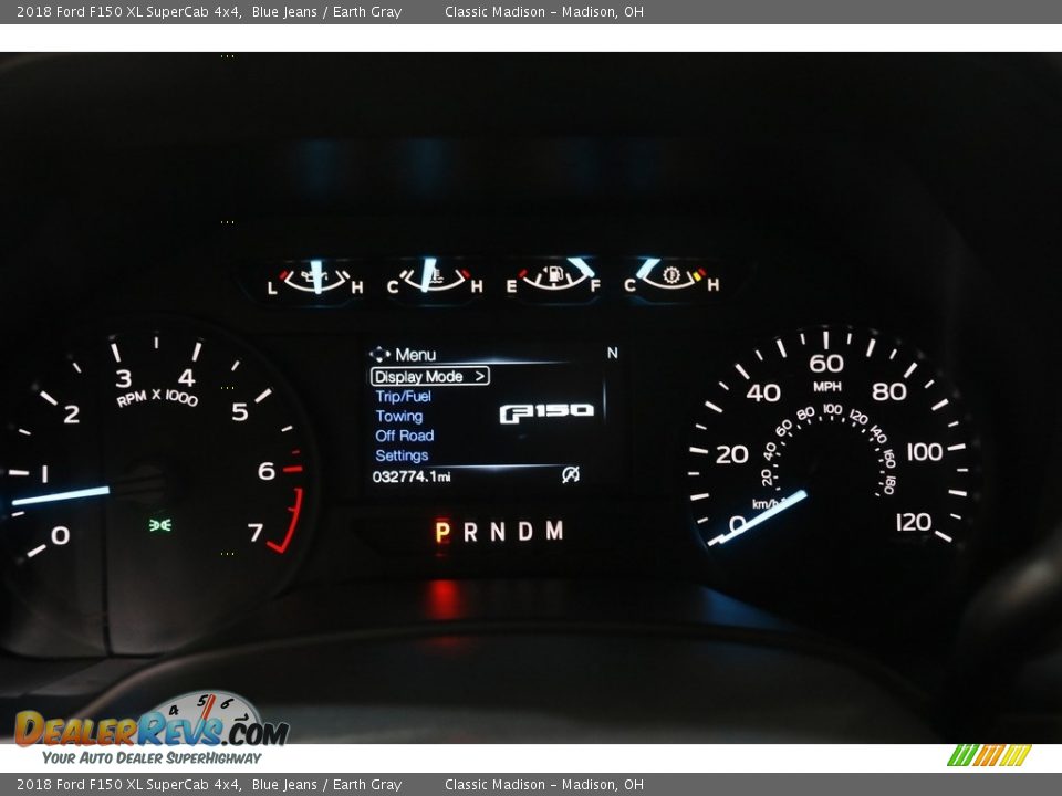 2018 Ford F150 XL SuperCab 4x4 Blue Jeans / Earth Gray Photo #8