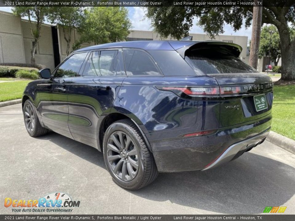 2021 Land Rover Range Rover Velar R-Dynamic S Portofino Blue Metallic / Light Oyster Photo #10