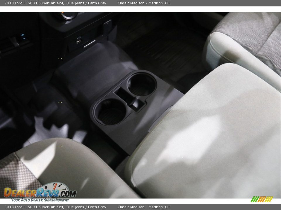 2018 Ford F150 XL SuperCab 4x4 Blue Jeans / Earth Gray Photo #12