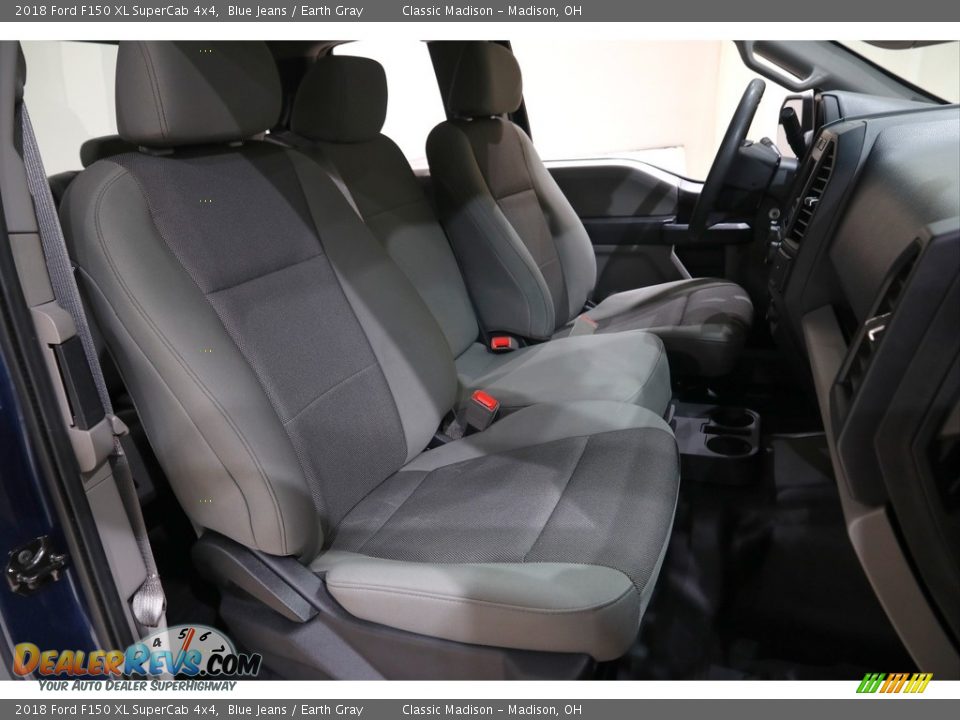 2018 Ford F150 XL SuperCab 4x4 Blue Jeans / Earth Gray Photo #14