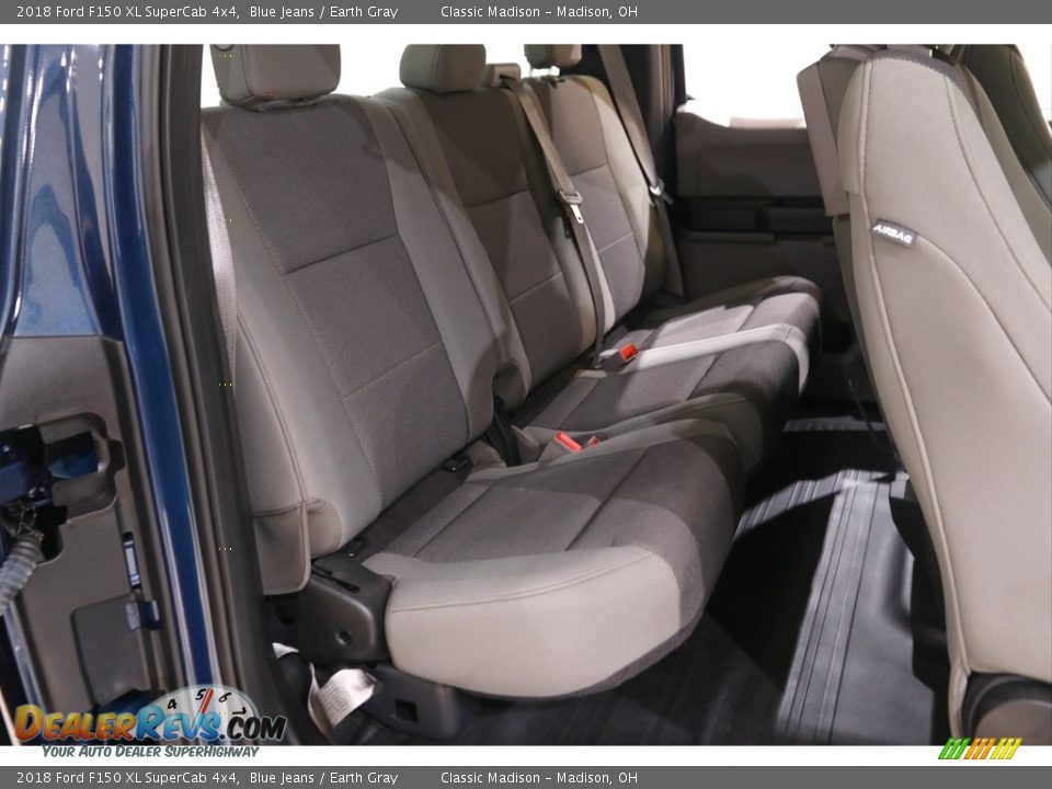 2018 Ford F150 XL SuperCab 4x4 Blue Jeans / Earth Gray Photo #15