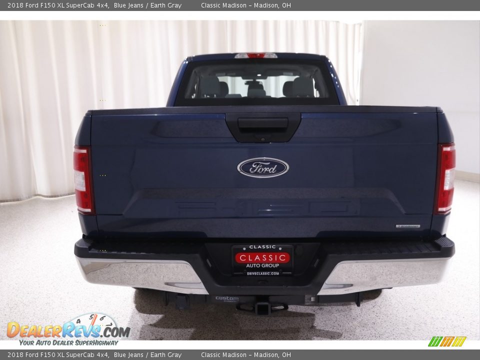 2018 Ford F150 XL SuperCab 4x4 Blue Jeans / Earth Gray Photo #17