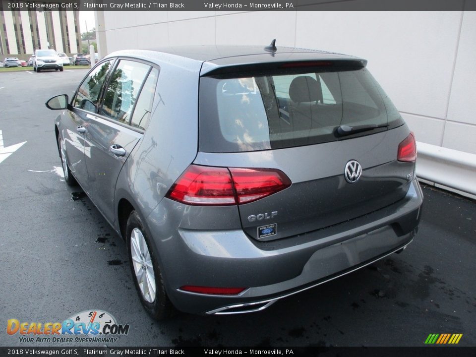 2018 Volkswagen Golf S Platinum Gray Metallic / Titan Black Photo #3