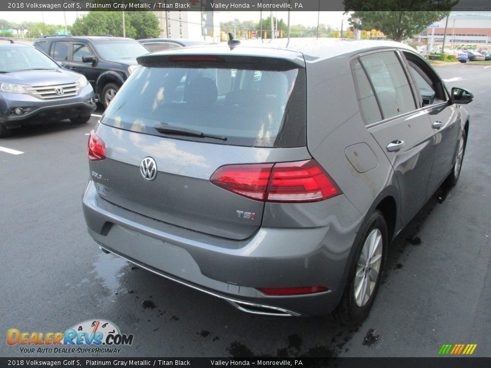 2018 Volkswagen Golf S Platinum Gray Metallic / Titan Black Photo #5