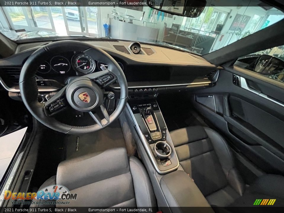 Black Interior - 2021 Porsche 911 Turbo S Photo #2