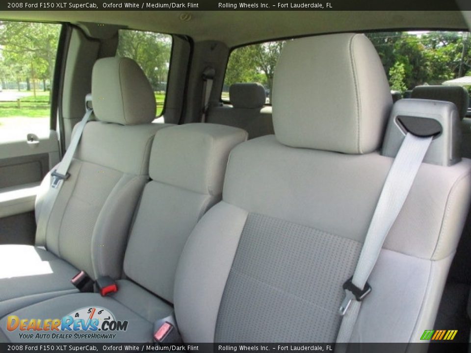 2008 Ford F150 XLT SuperCab Oxford White / Medium/Dark Flint Photo #2